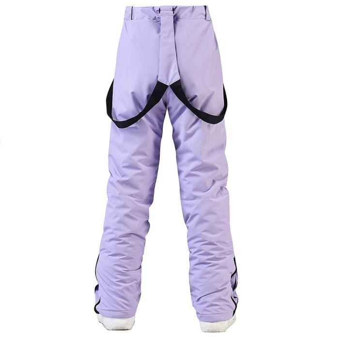 fit space Pantalon de ski chaud et isolé pour homme avec bretelles à  fermeture éclair - Imperméable et respirant - Extensible : : Tout  le