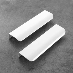 Poignée De Porte/tiroir Invisible En Acier Inoxydable - Finition Nickel Satiné, Dimensions 90x18 Mm