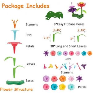 Jouets De Construction Fleurs Pour Filles 3-6 Ans
