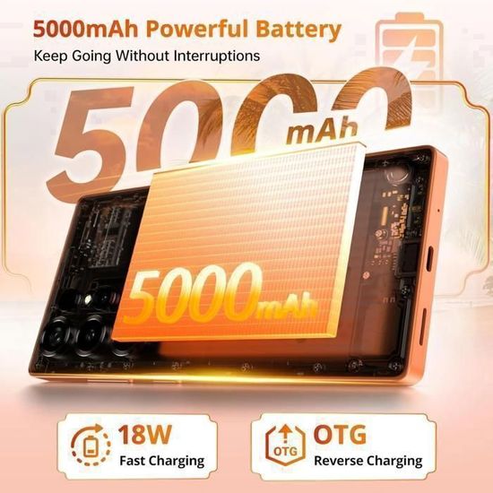 Smartphone DOOGEE NOTE56 Plus - Android 16, 48Go+256Go, écran 6.56" 90Hz, 6150mAh, 50MP, Débloqué 4G
