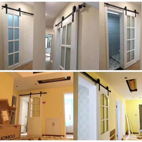 2 M Rail De Porte Coulissante Systeme Coulissant Systeme A Galandage Cache Rail Un Bon Classique Cdiscount Bricolage