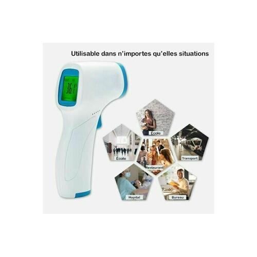 Thermomètre Frontal Infrarouge CONTEC Sans Contact – Pour Bébé Et Adulte