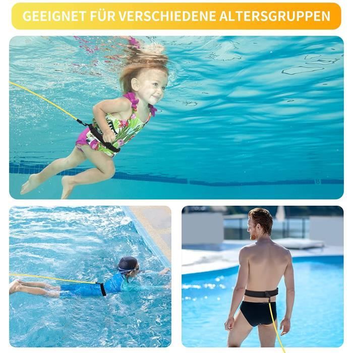 Ceinture Nage Piscine Swim Trainer Elastique de Nage Piscine pour Enfants Adultes Jaune Mixte Cdiscount Sport