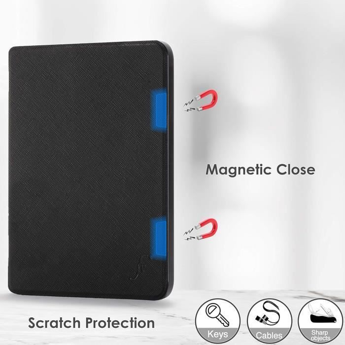 Coque Kindle Voyage - Étui Protection Support Bleu