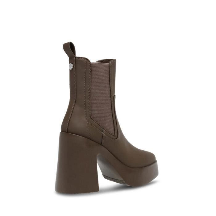 Bottines Femme Steve Madden Climate Cuir Marron Pointure 38