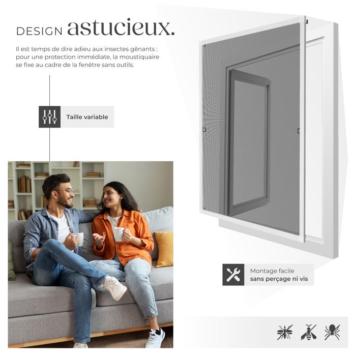 Cadre Moustiquaire Ajustable