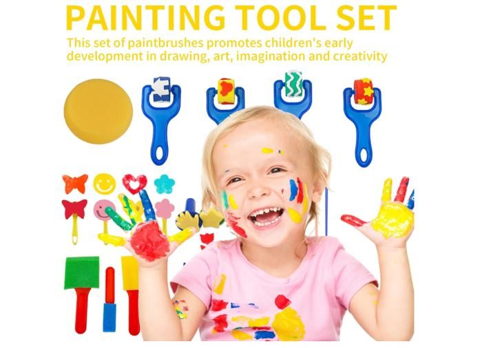 Kit De Peinture à Boutons – Cadre Vache En Résine 18x12 Cm – Artisanat Débutant Avec Guide étape Par étape – Cadeau Familial Créatif