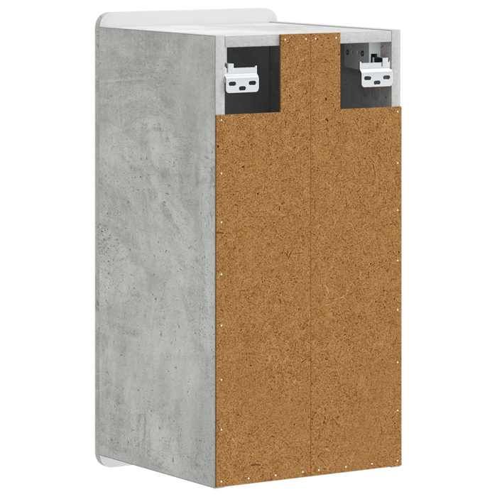 Gris Armoire murale de salle de bain ZWOLLE Gris béton(VIDAXL)_37031 ...