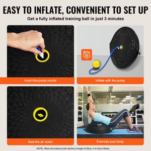 Hedgehog Balance Pods Yoga Ball Set avec Bande de Mauritius