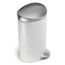 Simplehuman Poubelle /à p/édale Semi-rond Inox bross/é Anti-traces 6 litres