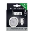 BIALETTI - Filtre inox + 1 joint silicone pour cafetières Italiennes inox 6 tasses-0