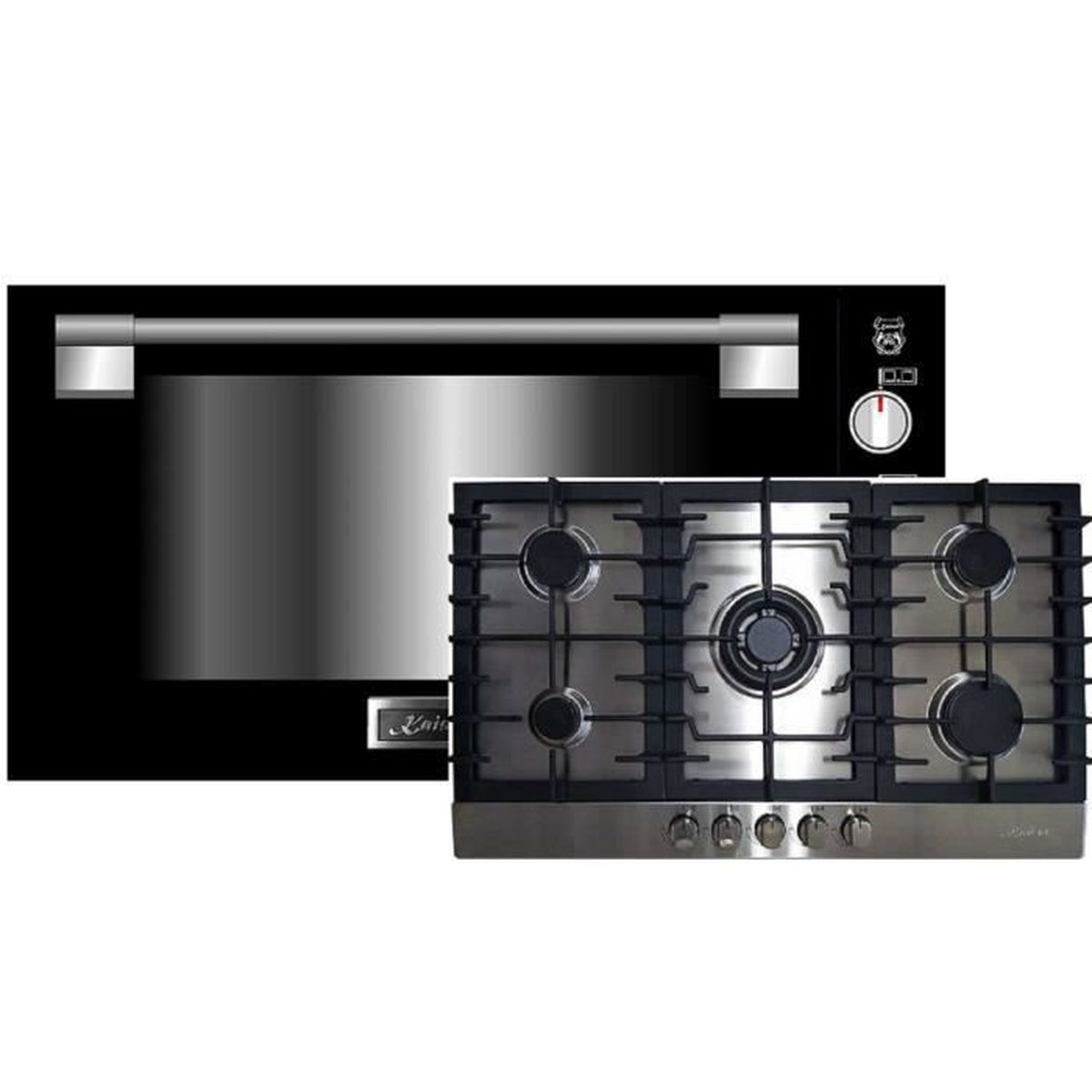 Kaiser EG 9371 Four à gaz encastrable 90cm + KG 9356 Plaque de cuisson