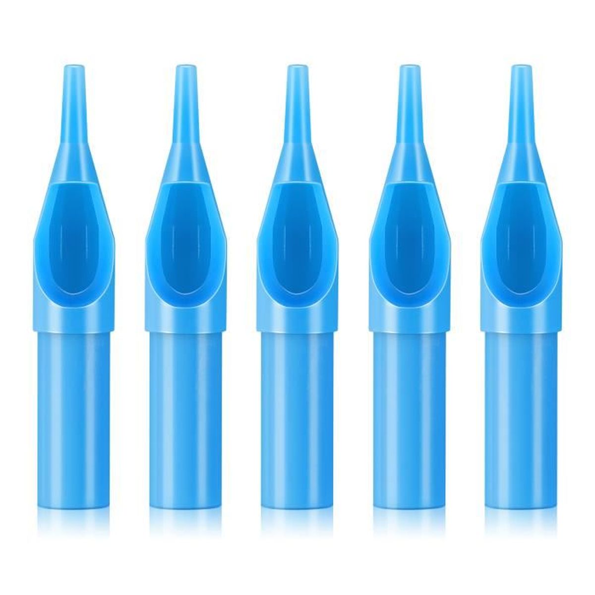 Tubes Jetables Pour Tatouage 19mm - Lot De 5, Grip Rond Plat En Silicone, Magnum Tattoo