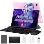 FIRMAST Tablette Tactile 10 Pouces Android 13, 19 Go RAM+256 Go ROM, TF 1 TB, 6000 mAh, Double Caméra, WiFi, Type-C, avec Clavier et Souris