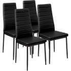 ALIGHTUP Lot de 4 chaises de salle à manger 40 x 47 x 98cm Noir