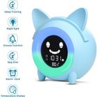 LEMONDA Lampe Réveil Enfant Veilleuse 5 Couleurs Luminosité Lampe Chevet Chambre Réglable Apprentissage au Sommeil Cadeau Fête Noël-Bleu