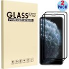 HOOXSPEED Verre Trempé pour iPhone 12 Pro Max (6.7") [2 Pièces] Couverture Complète Film Protection Écran