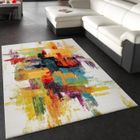 PHC Tapis Moderne Splash De Marque Coloré Brosse Neuf EO [160x230 cm]