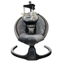 Deryan Baby Chaise à Bascule Électrique - Fonction Bluetooth, Haut-parleur et Télécommande