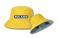 Bob, chapeau, casquette Ricard réversible jaune - Rick Boutick - Mixte - Taille unique