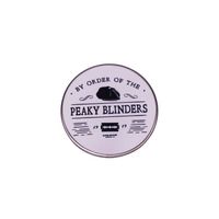 Pin's By Order Of The Peaky Blinders - Mode - Belle qualité de finition - Epingle - Broche - Badge - PEAKY BLINDERS Noir