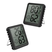 Thermomètre hygromètre numérique d'intérieur [Lot de 2], Station météo, Mini Moniteur d'humidité de thermomètre