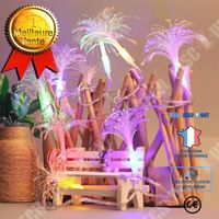 TD® Coloré Fibre Optique Guirlande Lumineuse LED Décoration de Vacances Trompette 2.5M 10LED 2pcs