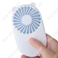 TD® ventilateur de poche usb charge mini ventilateur de poche de poche portable ABS matériel de protection de l'environnement blanc