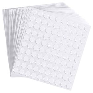 Pois Adhésifs Transparents Double Face Ronds Et Carrés En Acrylique