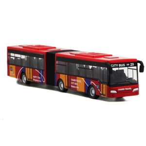 VOITURE - CAMION Bus City Express en alliage rouge 1:64 pour enfant