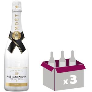 CHAMPAGNE Lot de 3 - Champagne Moët et Chandon Ice Impérial 