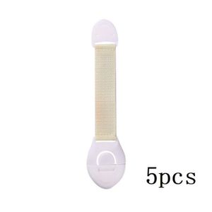 BLOQUE TIROIR Verrous de sécurité en plastique pour bébé - Protec - couleur Beige - 5pcs