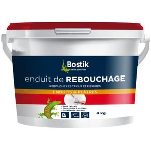 CIMENT - BÉTON Enduit de rebouchage - BOSTIK - pâte 4 Kg - Rebouc