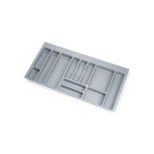 Lot De 2 Range-couverts En Plastique Blanc - Compartiments Pour Couverts - Relaxdays