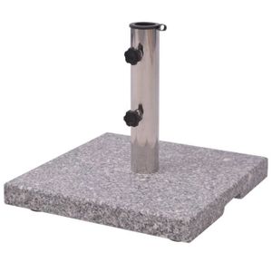 DALLE - PIED DE PARASOL Base de parasol en granite FYDUN - 20 kg - 2 adapt