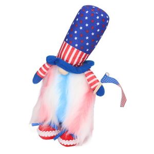 POUPÉE HURRISE décor de jouet maison Jouet gnome poupée debout sans visage décor patriotique ornement de décoration du jour de