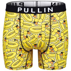 BOXER - SHORTY PULL IN Boxer Long Homme Microfibre DUCKBOY Jaune 