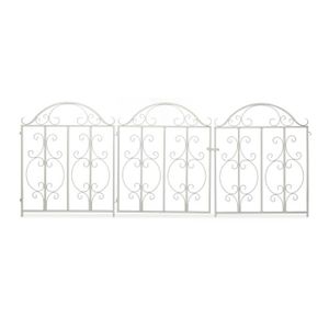 PORTAIL - PORTILLON Portillon de jardin 3 pièces en blanc - 10036843-0