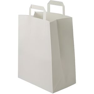 Generic 20 Sac cartonné 23x19x8 cm décoratif Petit Sac Cadeau blanc  anniversaire à prix pas cher