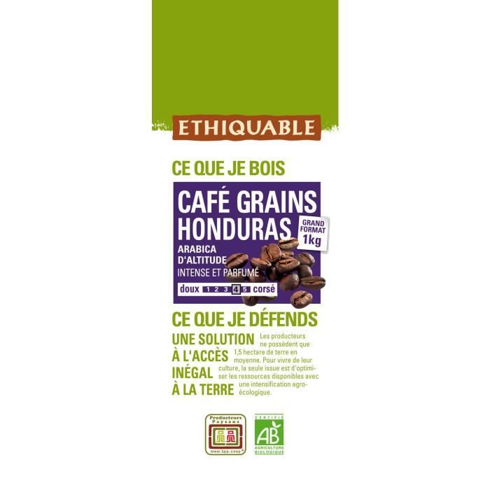 Café Doux Pur Arabica Bio Equitable Grains - Destination Bio