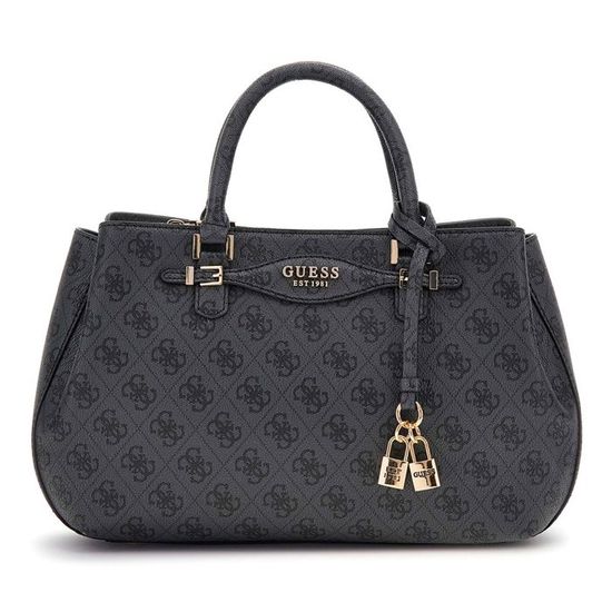 GUESS Sac à main gris foncé noir pour femme Katya Girlfriend