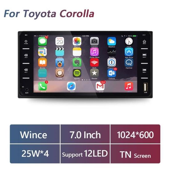 Wince Radio uniquement - Autoradio 7 "Wince-Android, MirrorLink ...