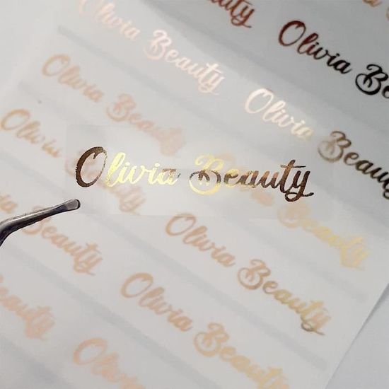 Autocollant Personnalisé Vinyle Argent Hologramme Chrome - Texte De 91 à 100 Caractères - UK
