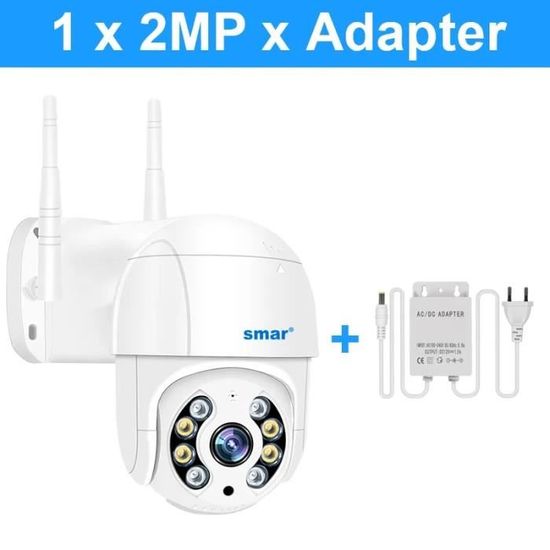 Caméra IP PTZ HD – Surveillance Intérieure/extérieure, Sans Fil, Vision Nocturne (neuf, Ouvert)