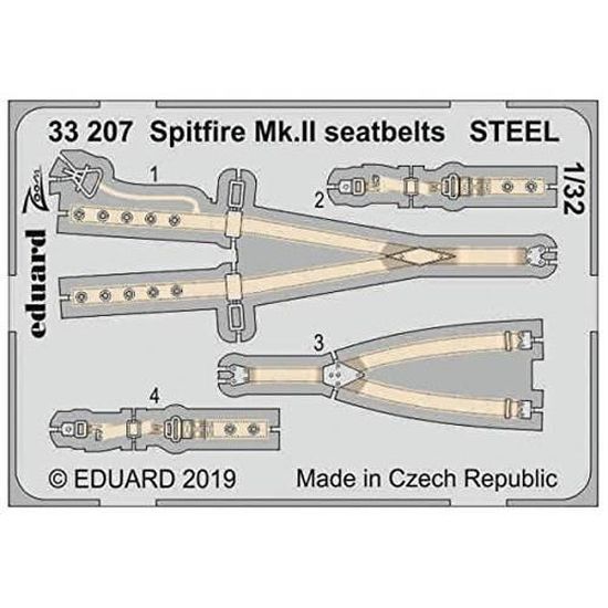 Accessoire Maquette Eduard 32088 - Ceintures De Sécurité 1:32 Pour Avions RAF WW.II, Neuf, Pour Modélistes