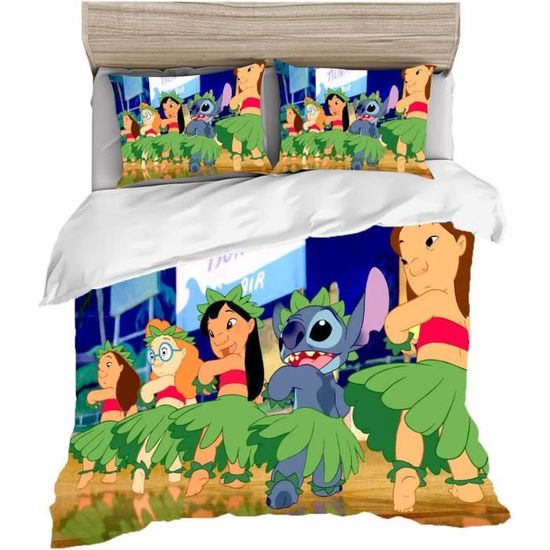 Housse De Siège Auto Anime Stitch Lilo | 2 Pièces | Universelle Pour Voiture, SUV, Van | 100% Polyester