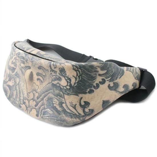 Dad Bag : sac banane faux ventre ?� bi?�re poilu avec ceinture ajustable - Cdiscount Bagagerie 