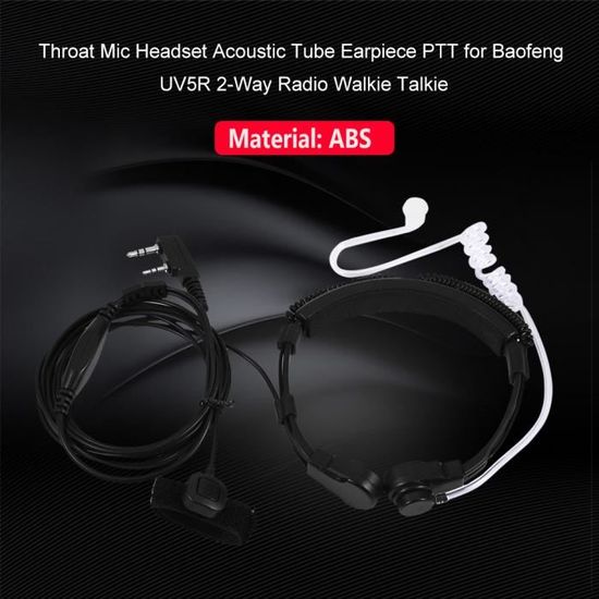 3 Tubes Acoustiques Pour Oreillette Talkie-walkie - Silicone Médical - Rechange écouteur Radio - Sécurité & événements