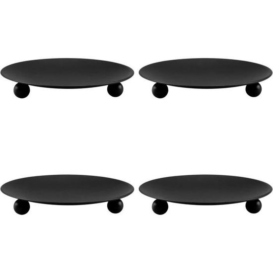 Bougeoirs Vintage En Métal – Lot De 8 Pièces Pour Mariage, Fête Ou Décoration Intérieure | Noir/Blanc