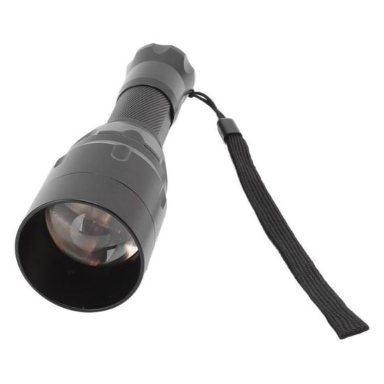 Lampe de Poche IR, Antidérapante Zoomable Infrarouge en Alliage d'Aluminium Pratique pour Rotatif Zoom 850nm 940nm